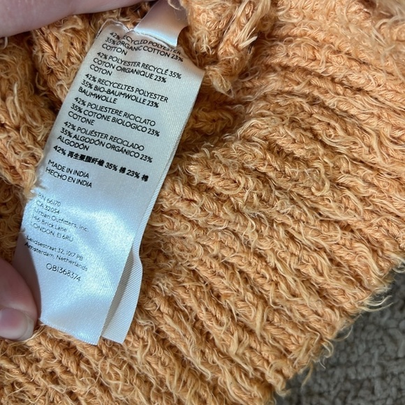 Free People We The Free Women's Theo V-Neck Sweater Goldy Yellow - Picture 7 of 10